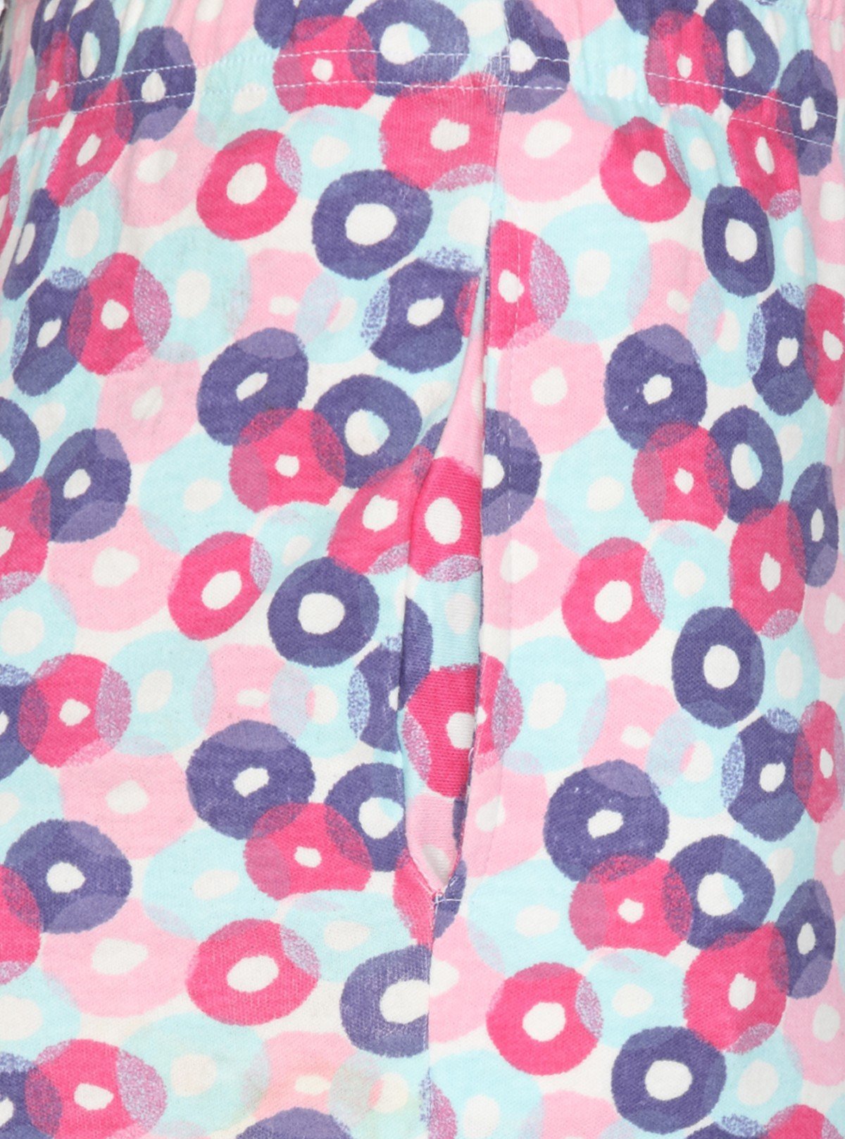 Women’s Sky Blue & Purple Printed Cotton Jersey Shorts – Soft, Bold & Breezy Fit - Boer and Fitch