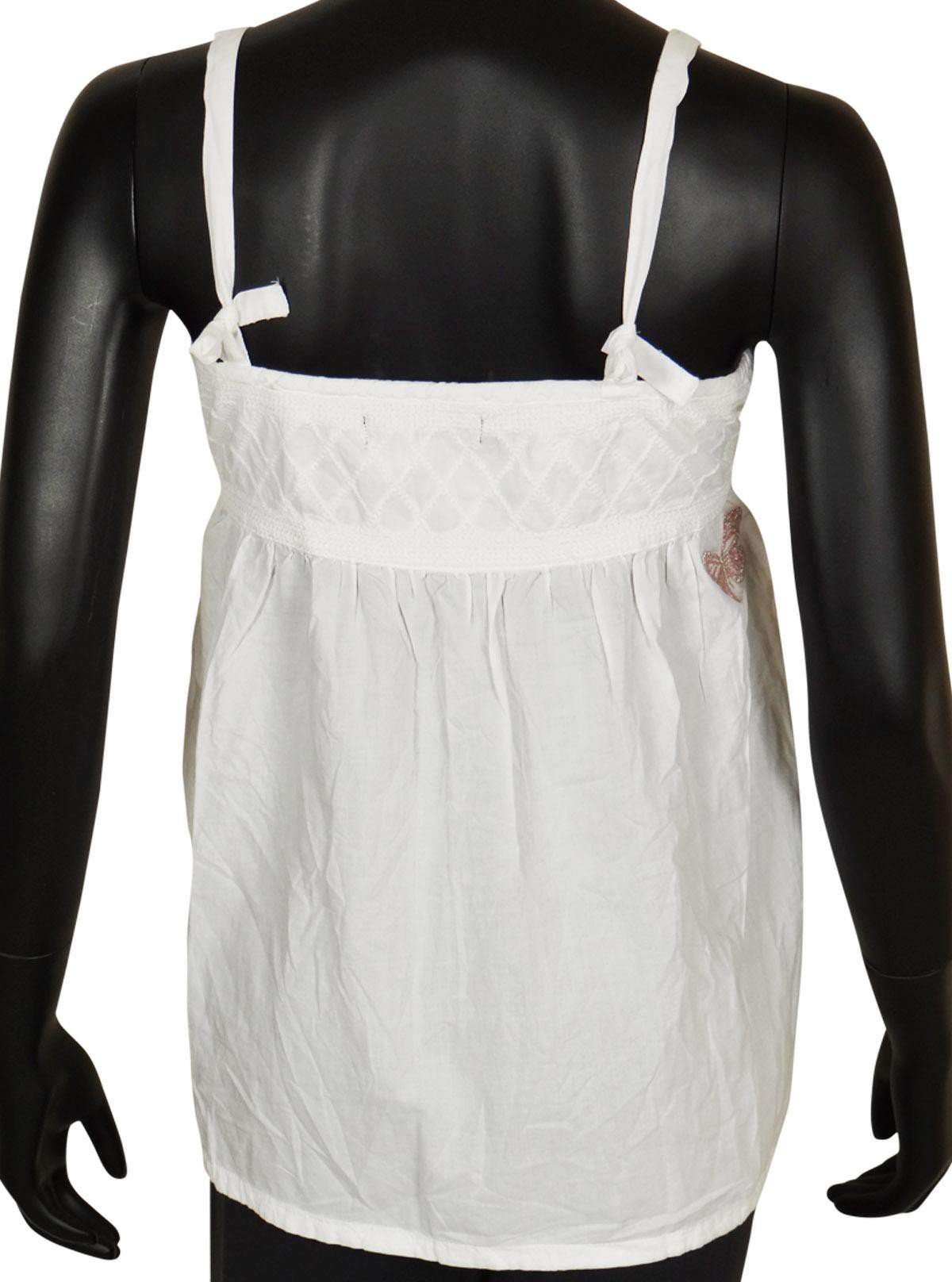 Women’s Sleeveless Embroidery Cotton Top – Stylish & Comfortable | Boer & Fitch - Boer and Fitch