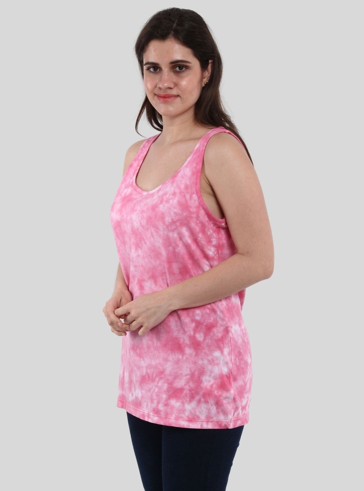 Women’s Sleeveless Pink Tie and Dye Top – Boer and Fitch - Boer and Fitch