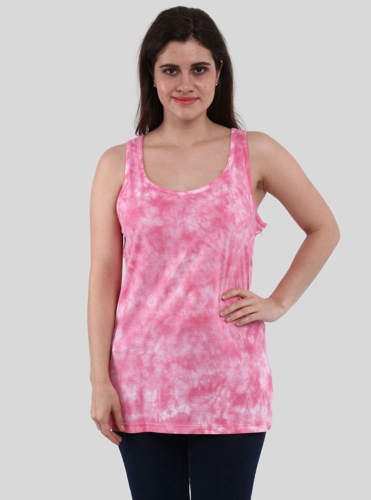Women’s Sleeveless Pink Tie and Dye Top – Boer and Fitch - Boer and Fitch