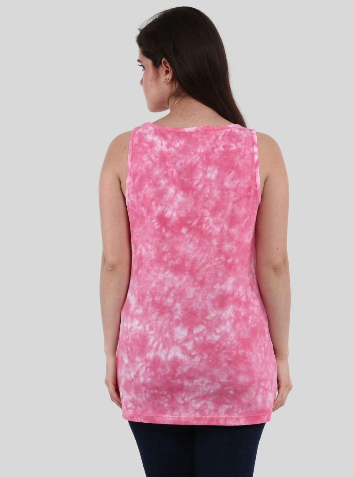 Women’s Sleeveless Pink Tie and Dye Top – Boer and Fitch - Boer and Fitch