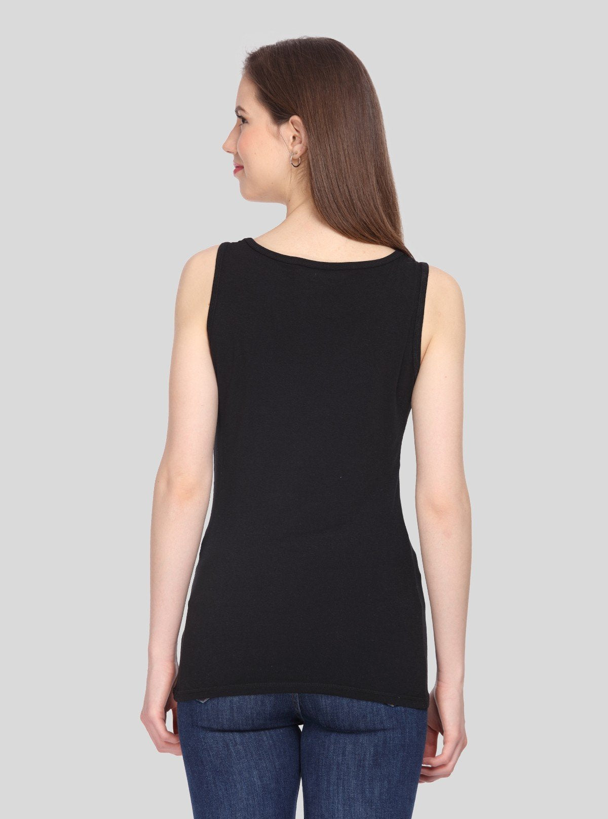 Women’s Solid Black Sleeveless Stretch Top – Boer and Fitch - Boer and Fitch