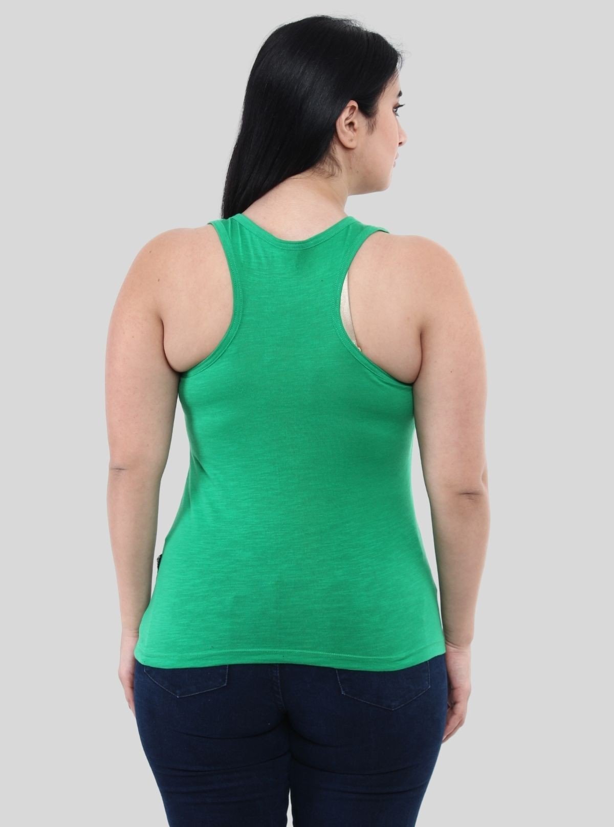 Women’s Solid Green Sleeveless Top – Boer and Fitch - Boer and Fitch