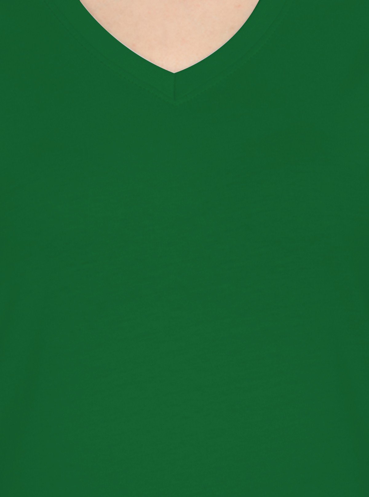 Women’s Solid Green V - Neck T-Shirt – Stylish Everyday Wear | Boer & Fitch - Boer and Fitch