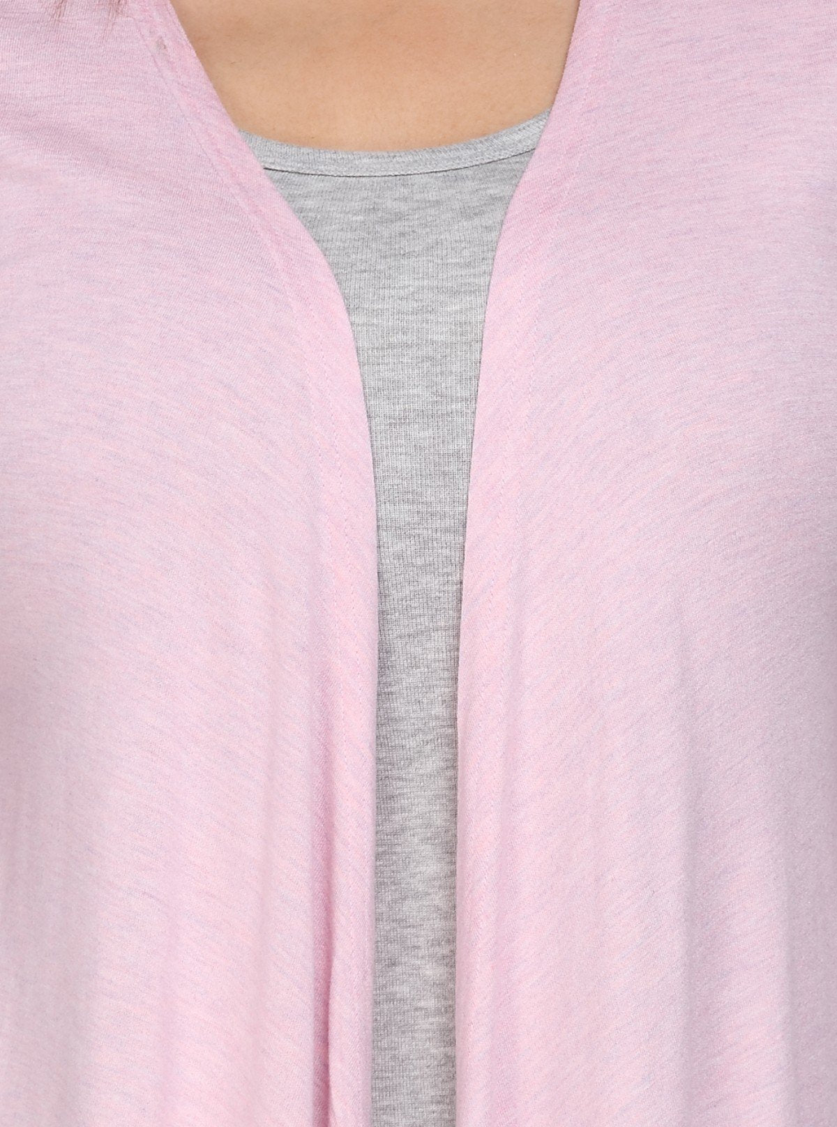 Women's Solid Lavender Shrug in 100% Cotton Mélange – Soft & Stylish Layer - Boer and Fitch