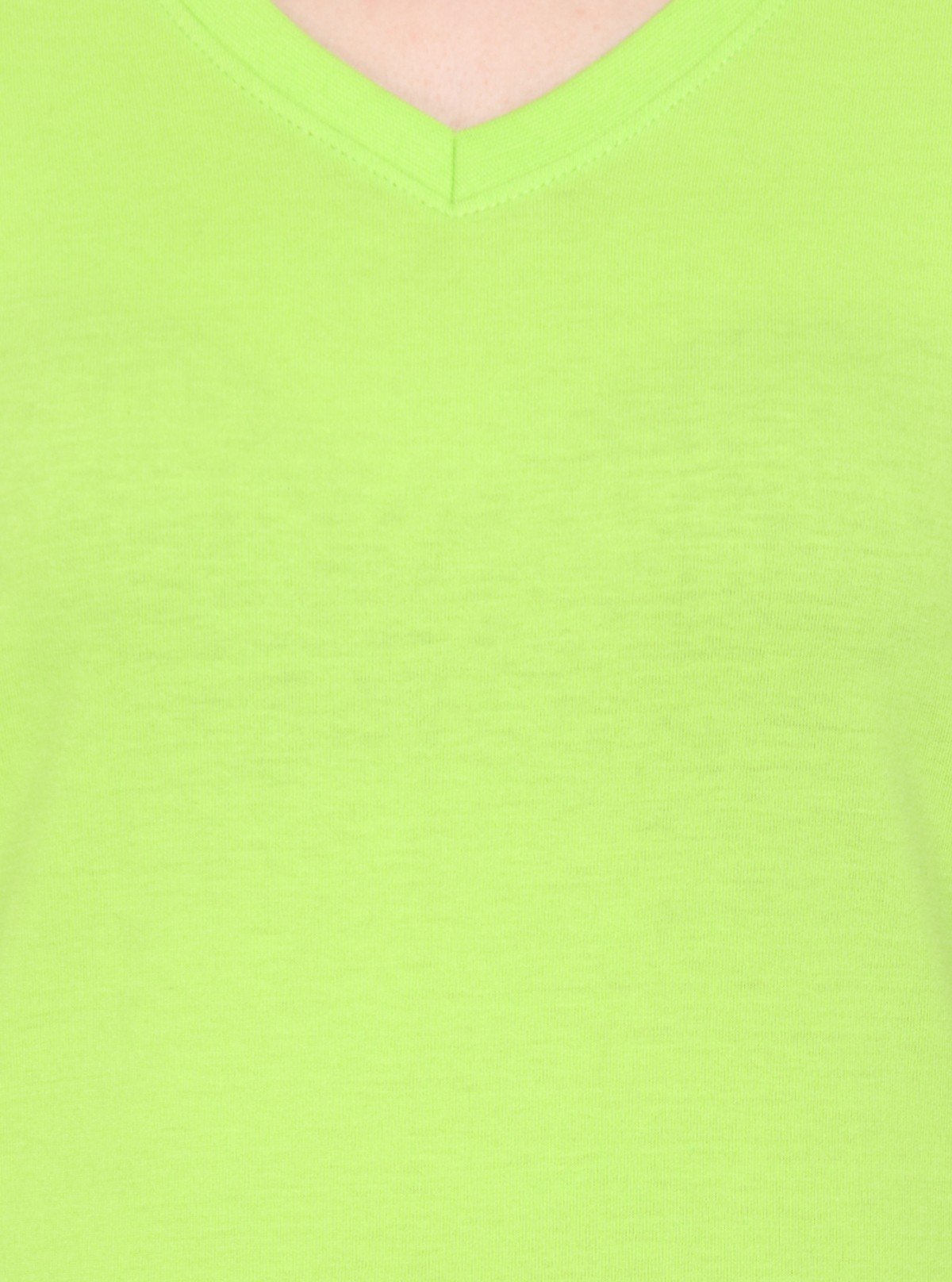 Women’s Solid Lime V - Neck T-Shirt – Casual Cotton Tee | Boer & Fitch - Boer and Fitch