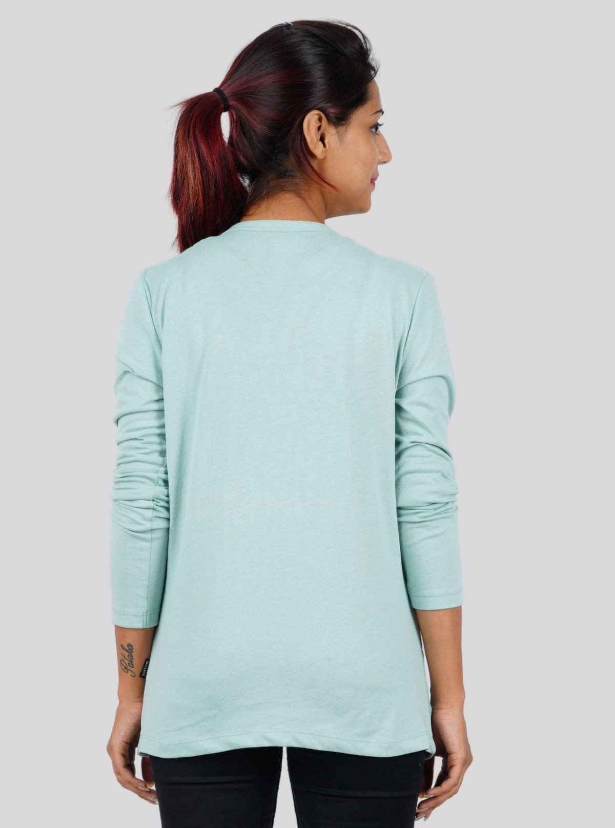 Women's Solid Pastel Green Shrug in 100% Cotton – Lightweight Everyday Layer - Boer and Fitch