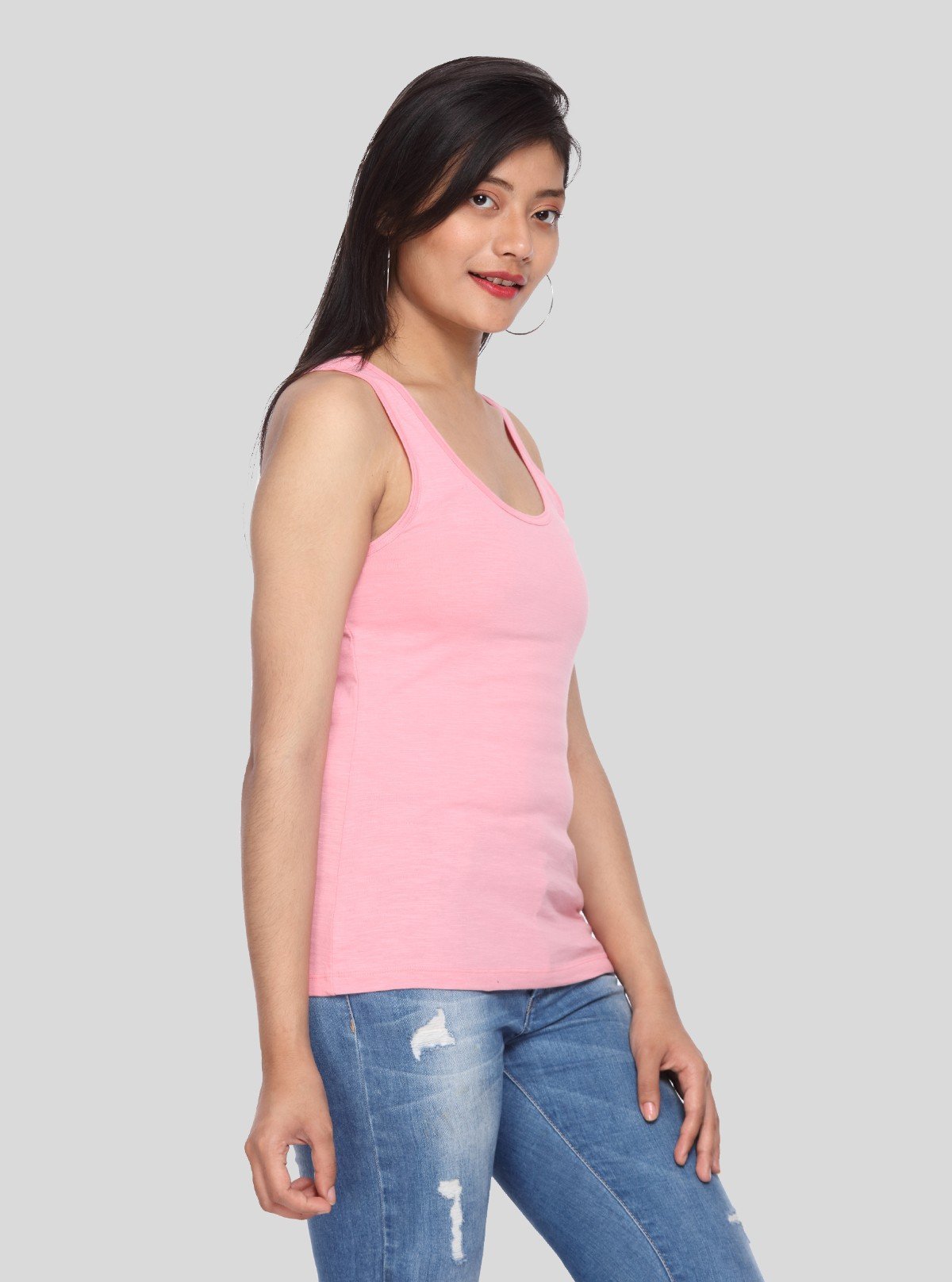 Women’s Solid Pink Sleeveless Top – Boer and Fitch - Boer and Fitch