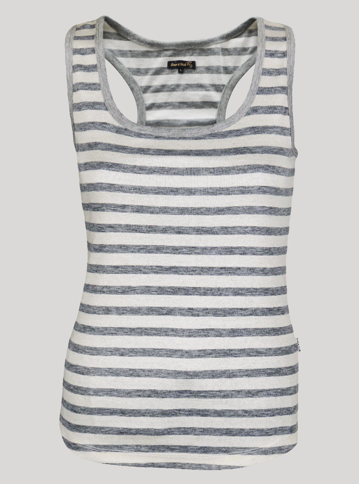 Women’s Striped Melange Sleeveless Top – Stylish & Comfortable | Boer & Fitch - Boer and Fitch