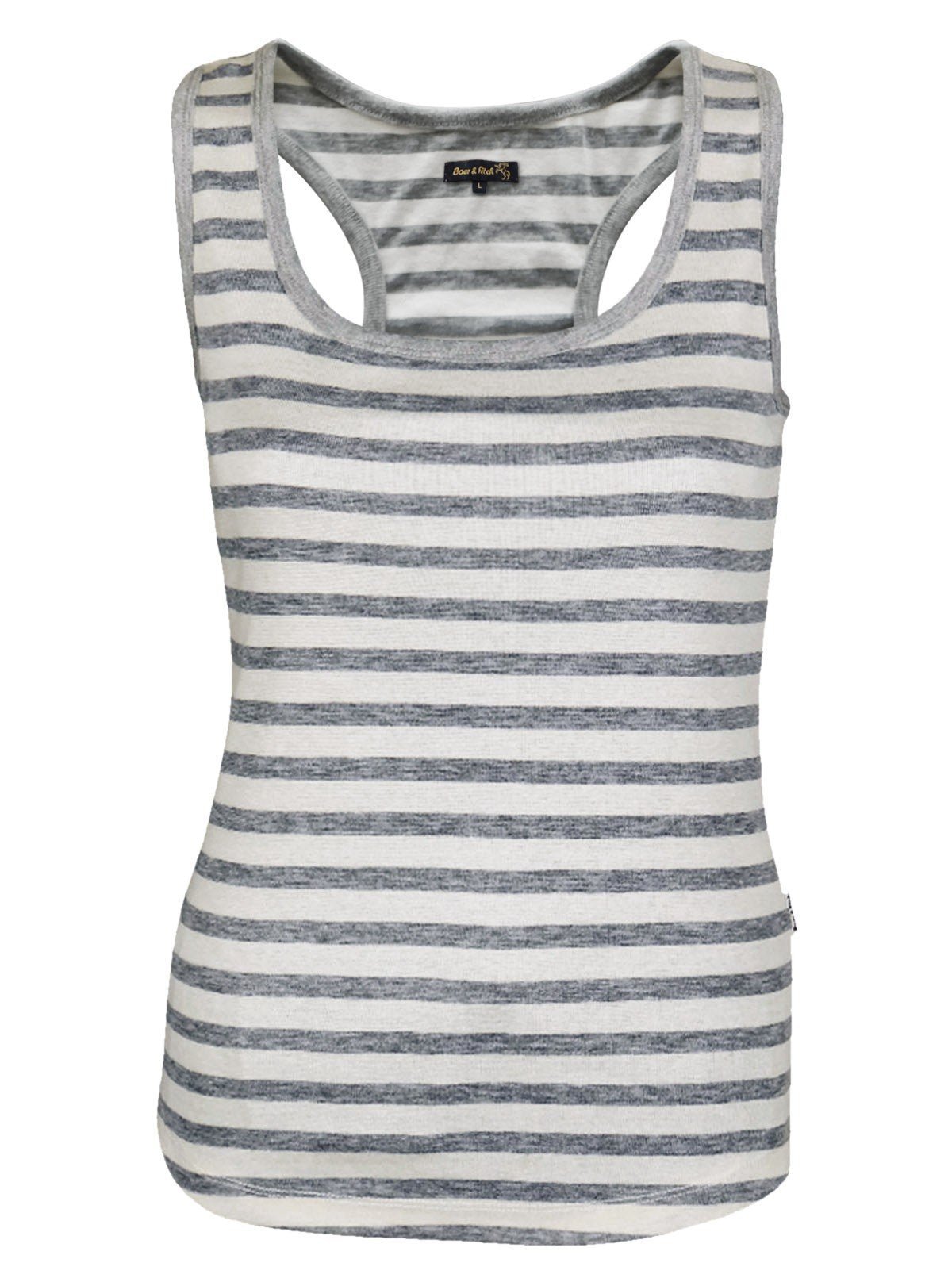Women’s Striped Melange Sleeveless Top – Stylish & Comfortable | Boer & Fitch - Boer and Fitch