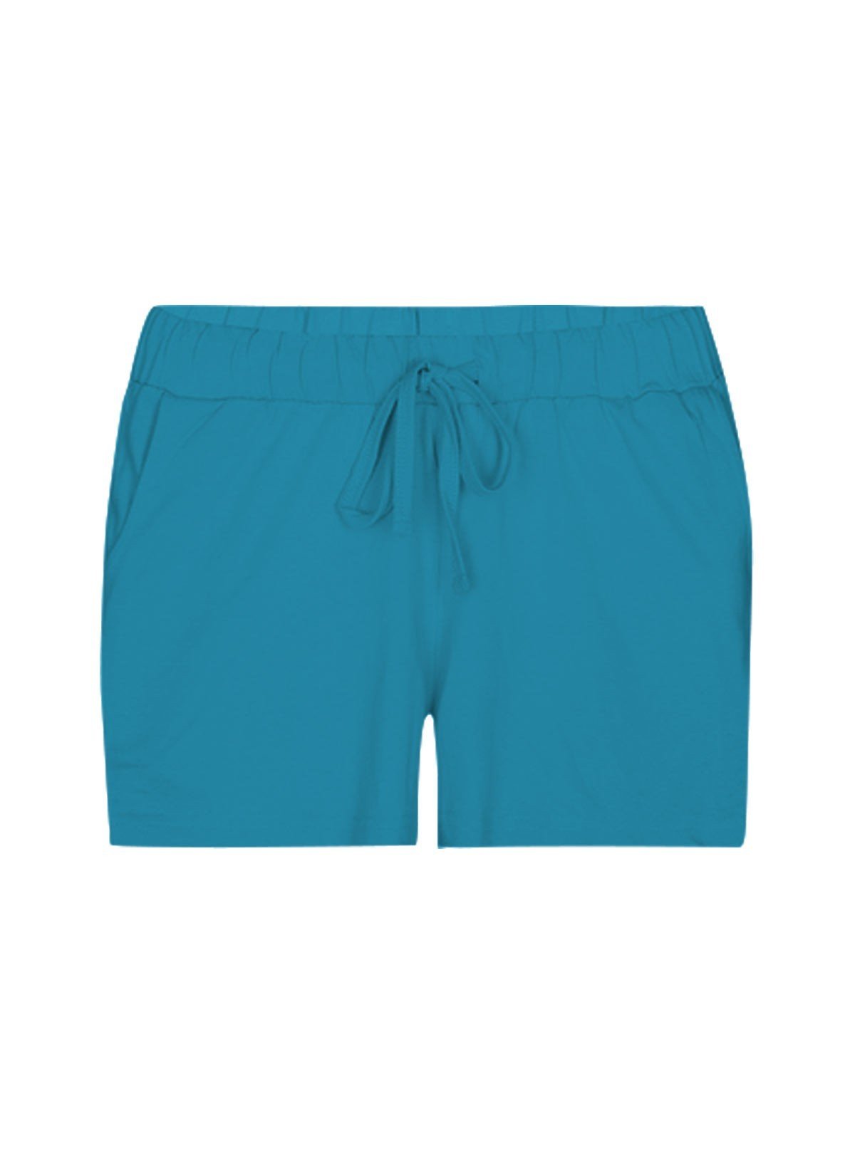 Women’s Turquoise Cotton Jersey Shorts – Fresh, Soft & All - Day Comfort - Boer and Fitch