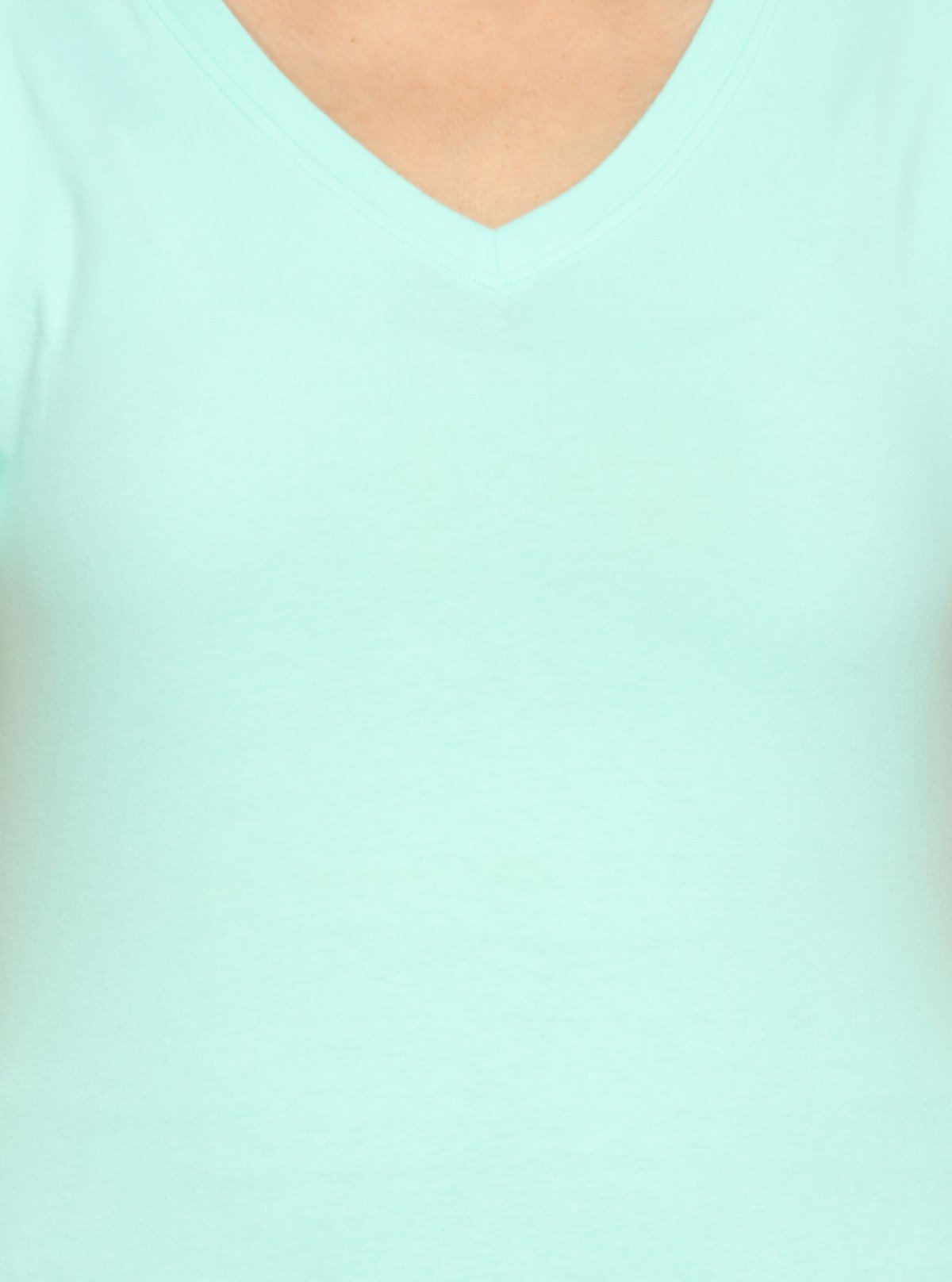 Women’s Turquoise Green V - Neck T-Shirt – Casual Cotton Tee | Boer & Fitch - Boer and Fitch