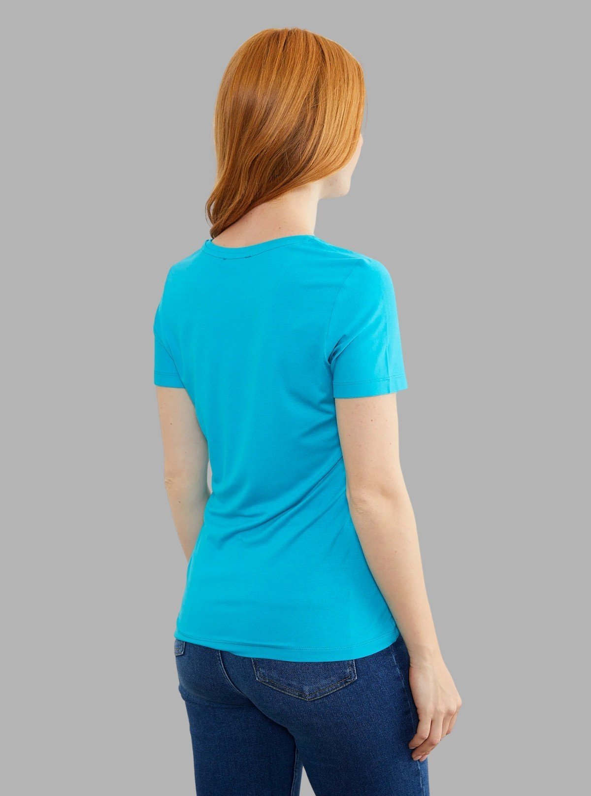 Women’s Turquoise Short Sleeve T-Shirt – Casual Cotton Tee | Boer & Fitch - Boer and Fitch