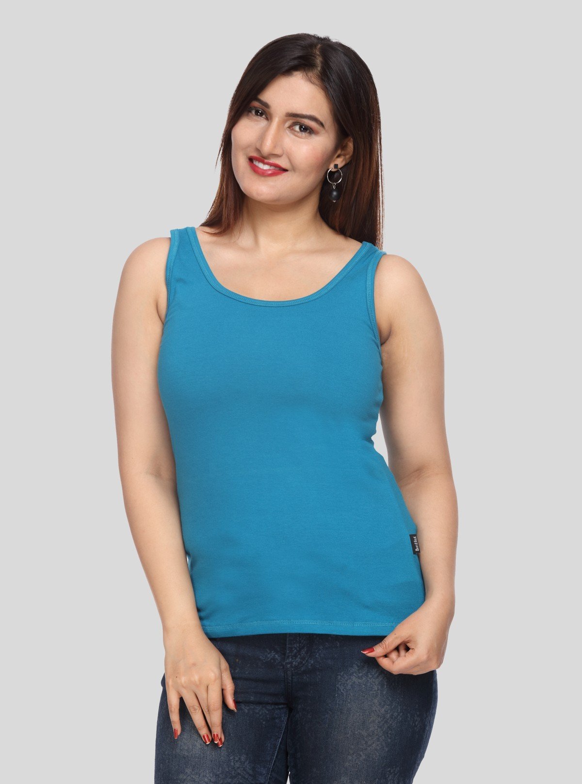 Women’s Turquoise Sleeveless Top – Stylish & Comfortable Summer Essential by Boer and Fitch - Boer and Fitch