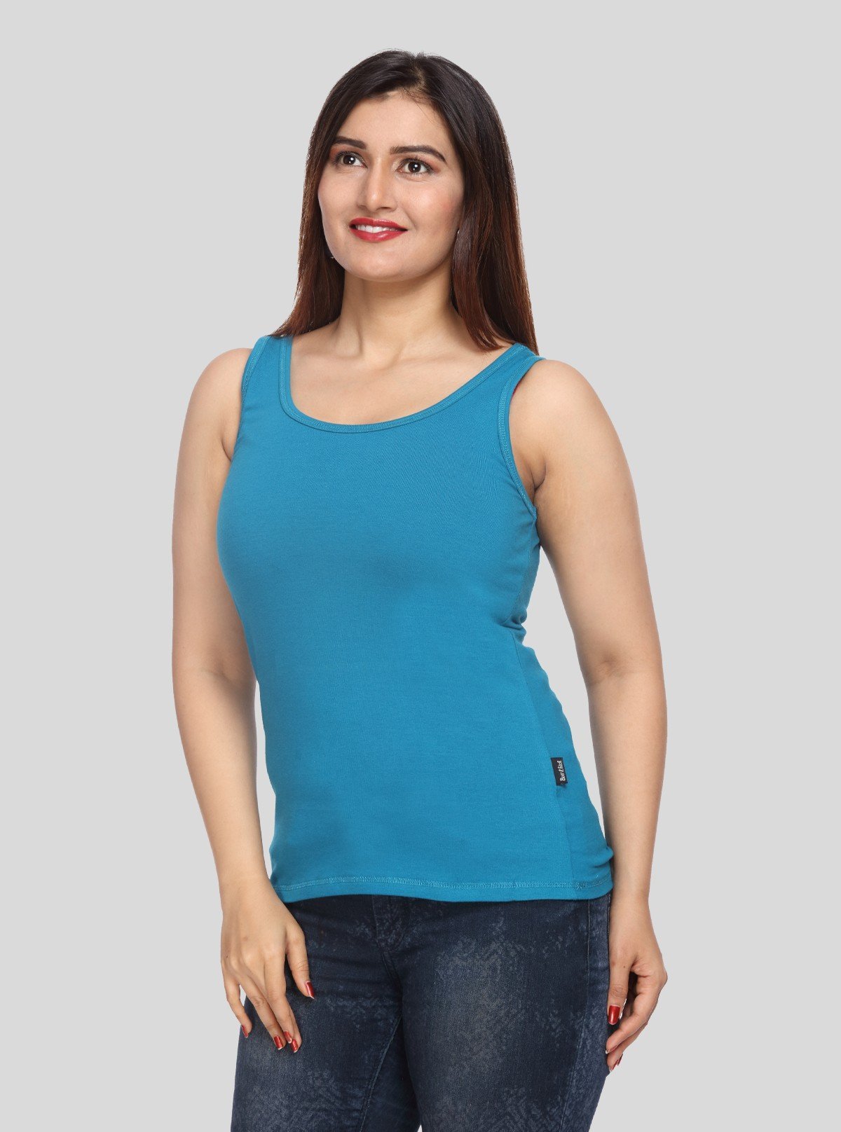 Women’s Turquoise Sleeveless Top – Stylish & Comfortable Summer Essential by Boer and Fitch - Boer and Fitch