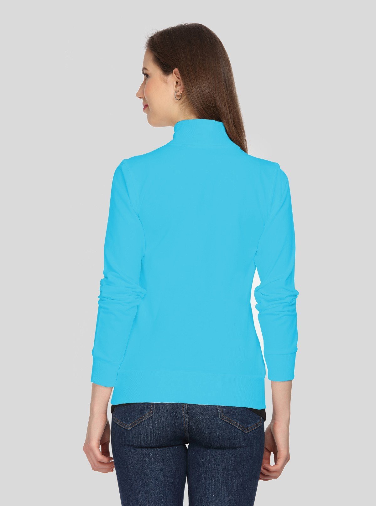 Women’s Turquoise Zipper Sweatshirt – Stylish & Comfortable | Boer & Fitch - Boer and Fitch