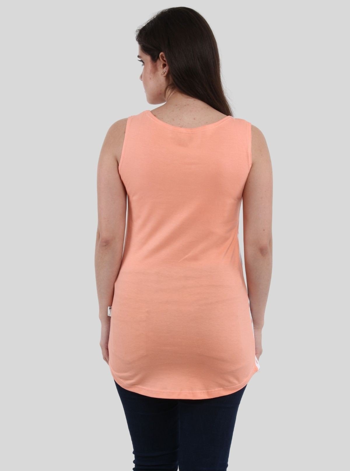 Women's White All - Over Heart Print Sleeveless Cotton Jersey Top by Boer & Fitch - Boer and Fitch