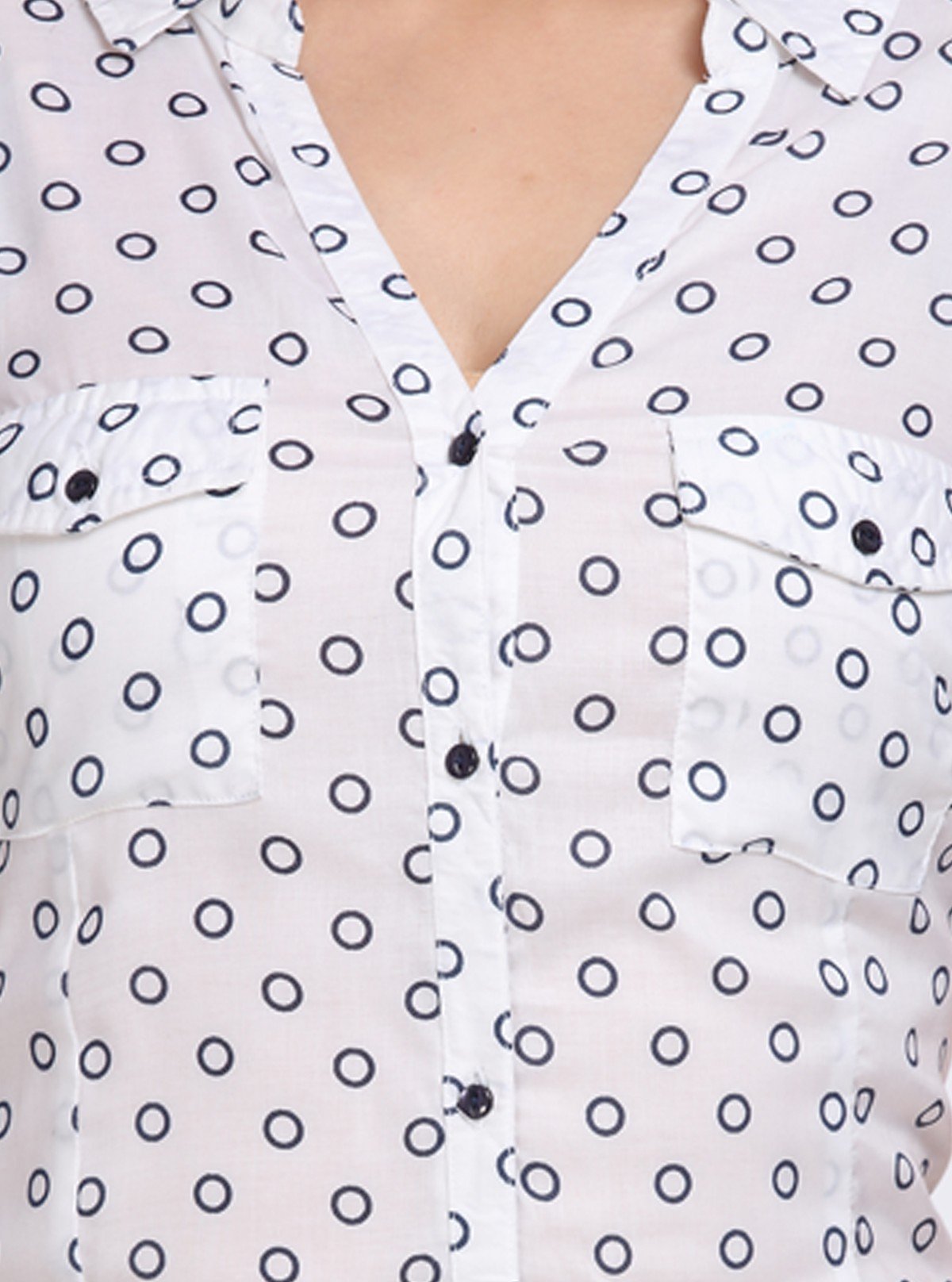 Women’s White Graphic Print Short Sleeve Shirt – Bold & Breezy Style - Boer and Fitch