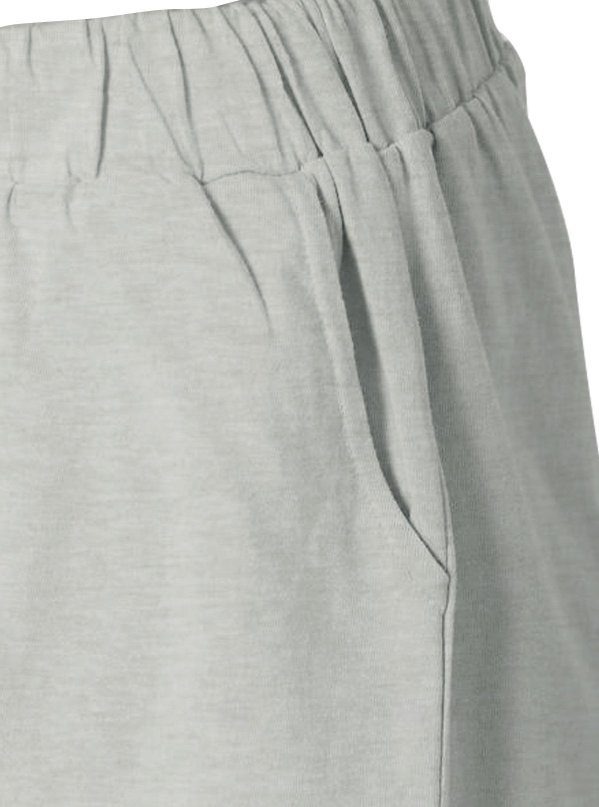 Women’s White Melange Cotton Jersey Shorts – Soft, Minimal & All - Day Comfort - Boer and Fitch