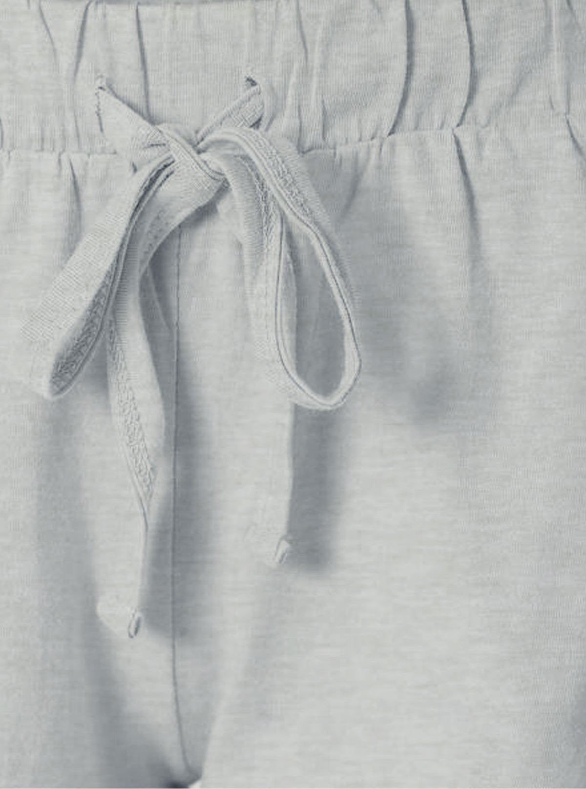 Women’s White Melange Cotton Jersey Shorts – Soft, Minimal & All - Day Comfort - Boer and Fitch