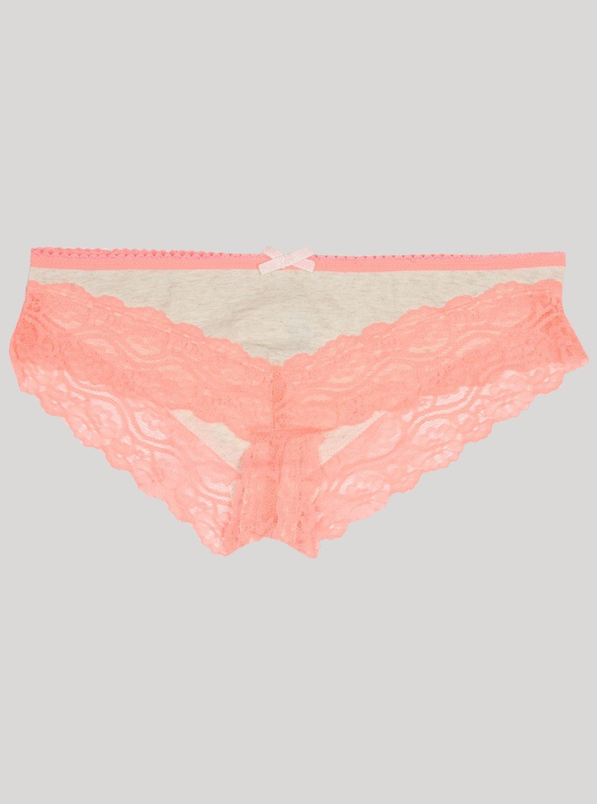 Women’s White Melange Pink Lace Panty – Elegant & Comfortable | Boer & Fitch - Boer and Fitch