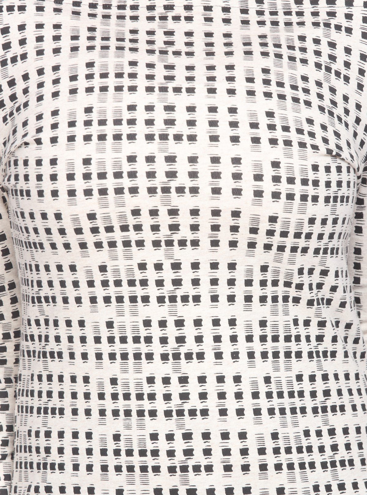 Women’s White Melange Symmetrical Square Dotted Top – Boer and Fitch - Boer and Fitch