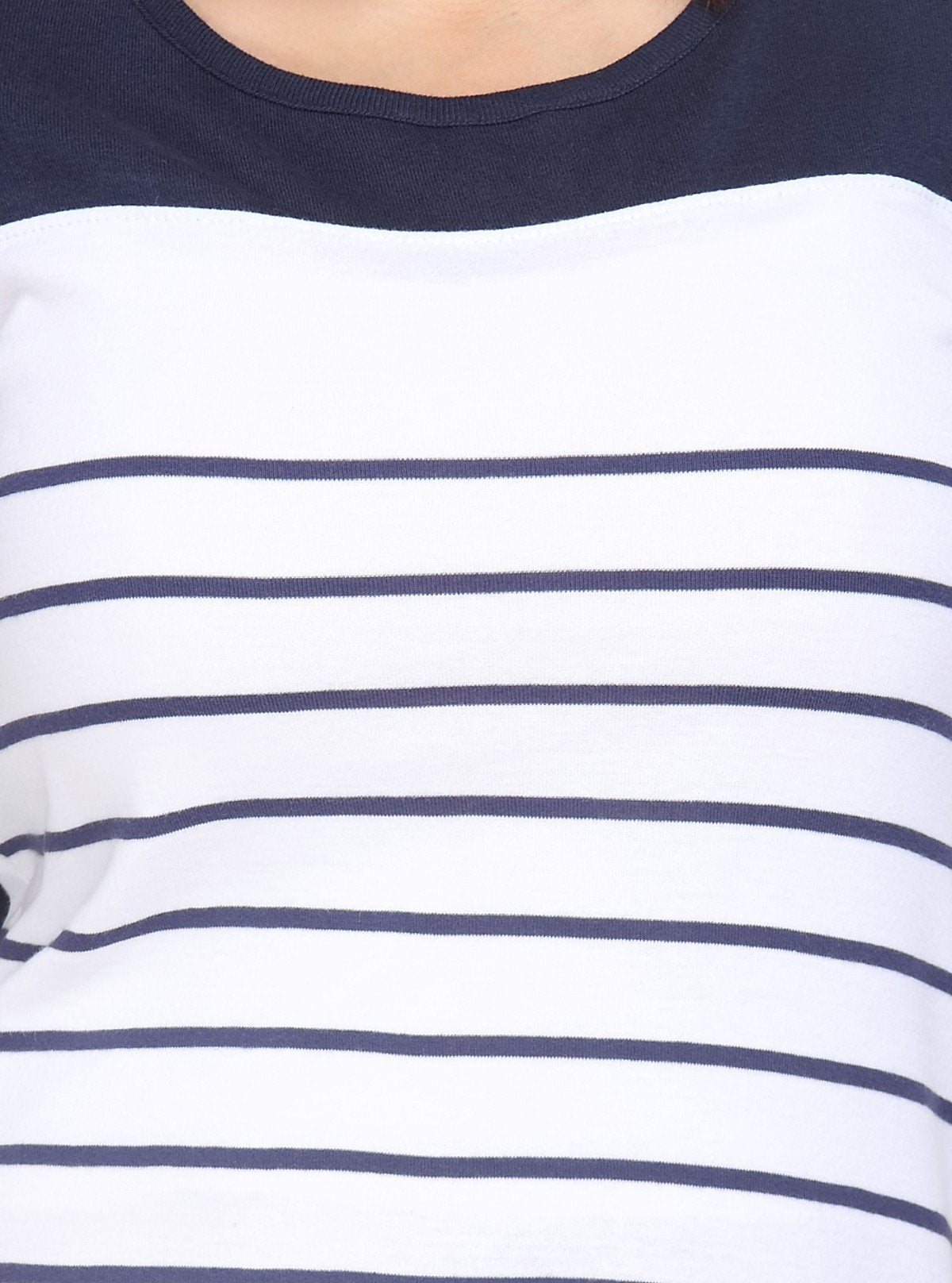 Women's White & Navy Stripe Top – Nautical - Inspired Cotton Style by Boer & Fitch - Boer and Fitch