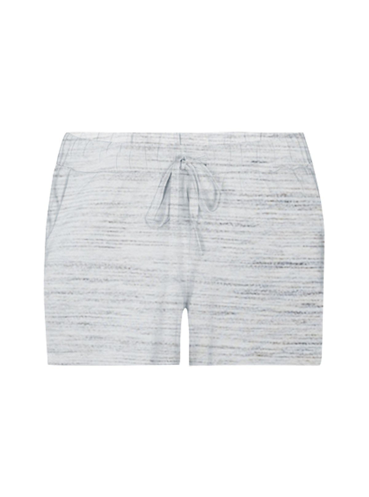 Women’s White Self - Design Cotton Jersey Knit Shorts – Elegant & Everyday Comfort - Boer and Fitch