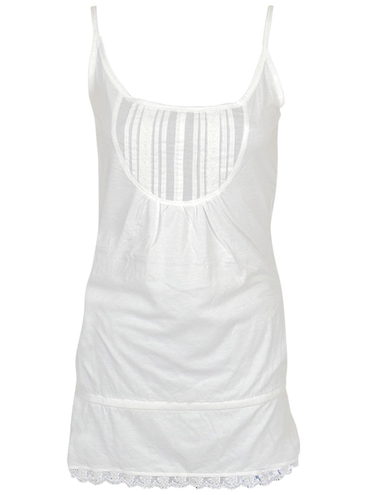 Women’s White Sleeveless Cotton Top – Everyday Casual Wear by Boer and Fitch - Boer and Fitch