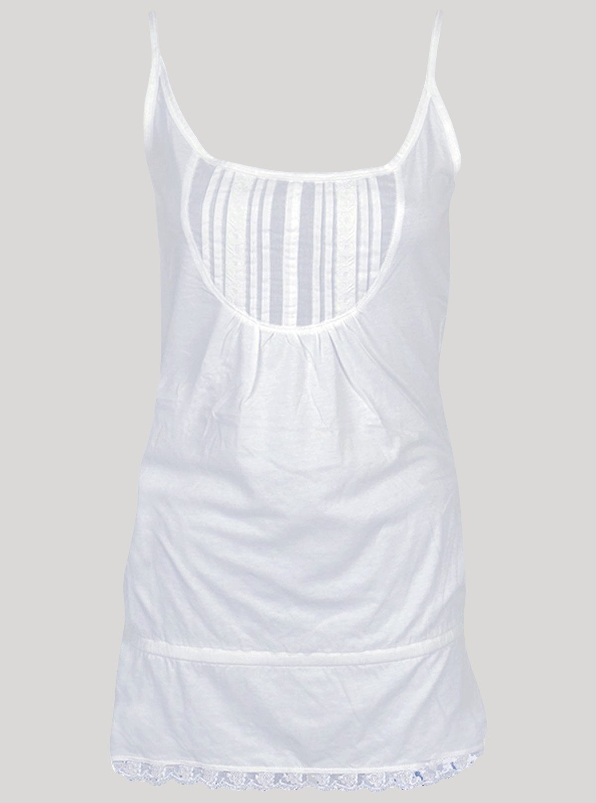 Women’s White Sleeveless Cotton Top – Everyday Casual Wear by Boer and Fitch - Boer and Fitch