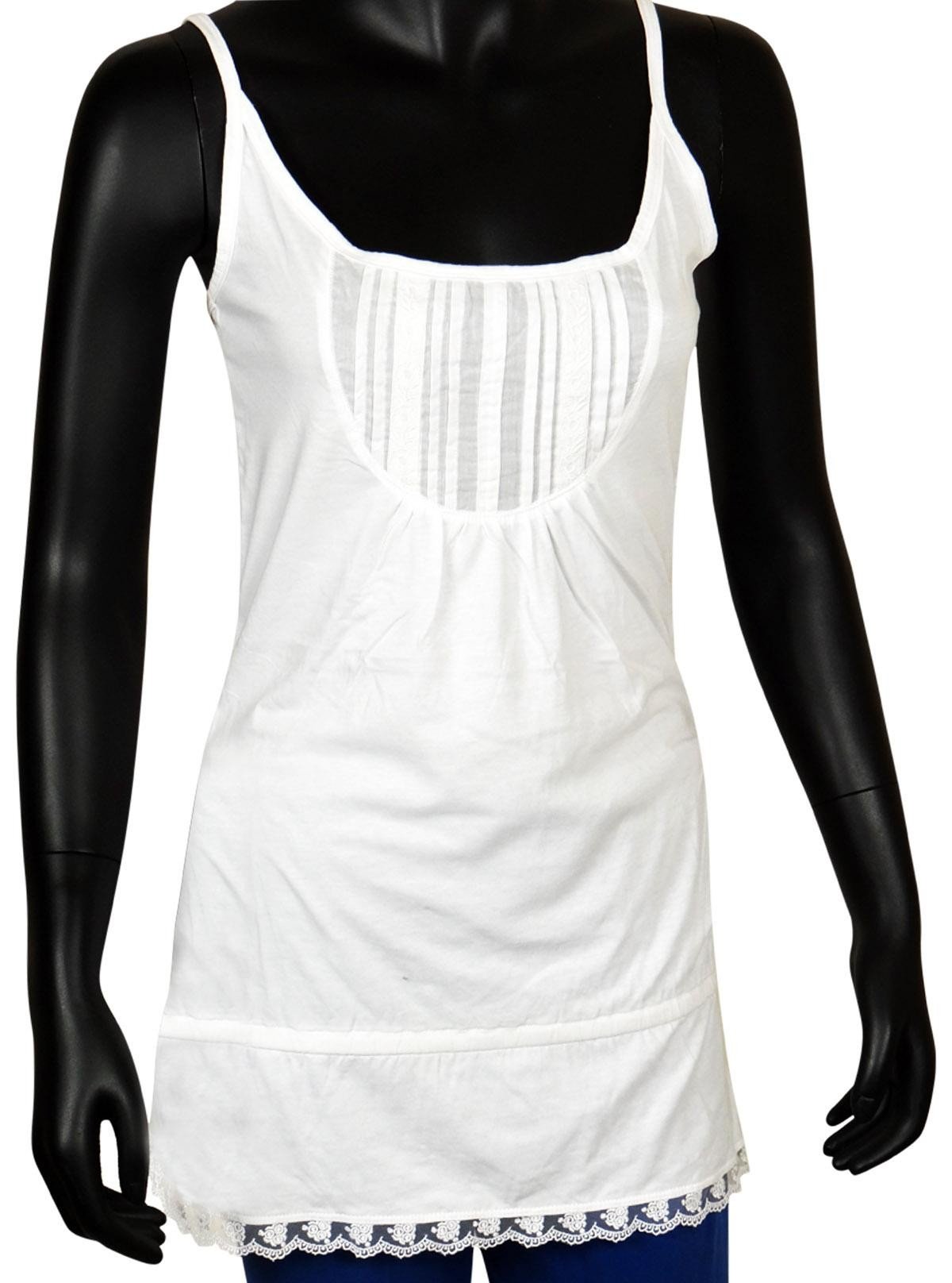 Women’s White Sleeveless Cotton Top – Everyday Casual Wear by Boer and Fitch - Boer and Fitch