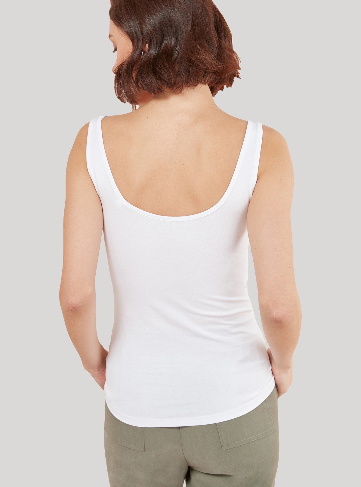 Women’s White Sleeveless Stretch Top – Comfortable & Stylish | Boer & Fitch - Boer and Fitch