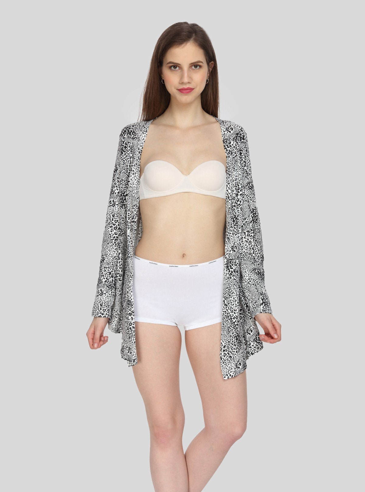 Women’s White Solid Hipster Brief in Cotton Elastane Jersey – Soft & Stretchy Comfort - Boer and Fitch