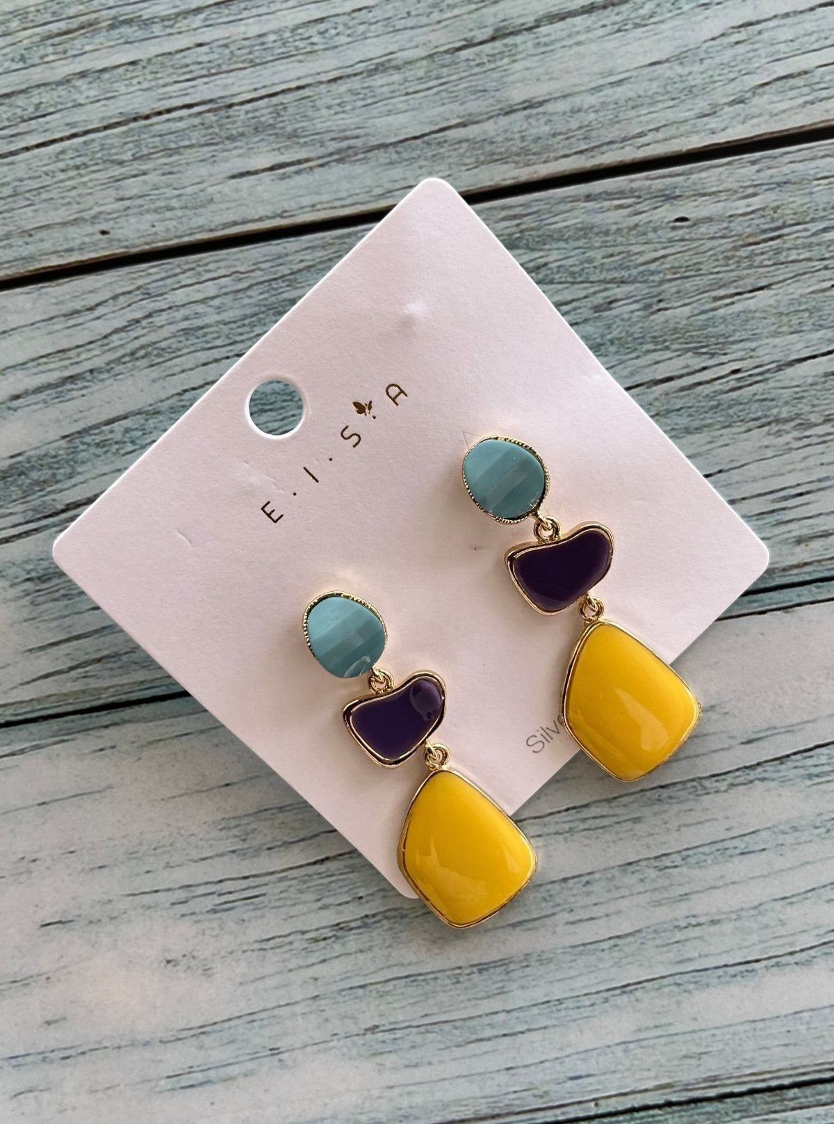 Women’s Yellow Dramatic Drop Earrings – Bold & Bright Style by Boer and Fitch - Boer and Fitch