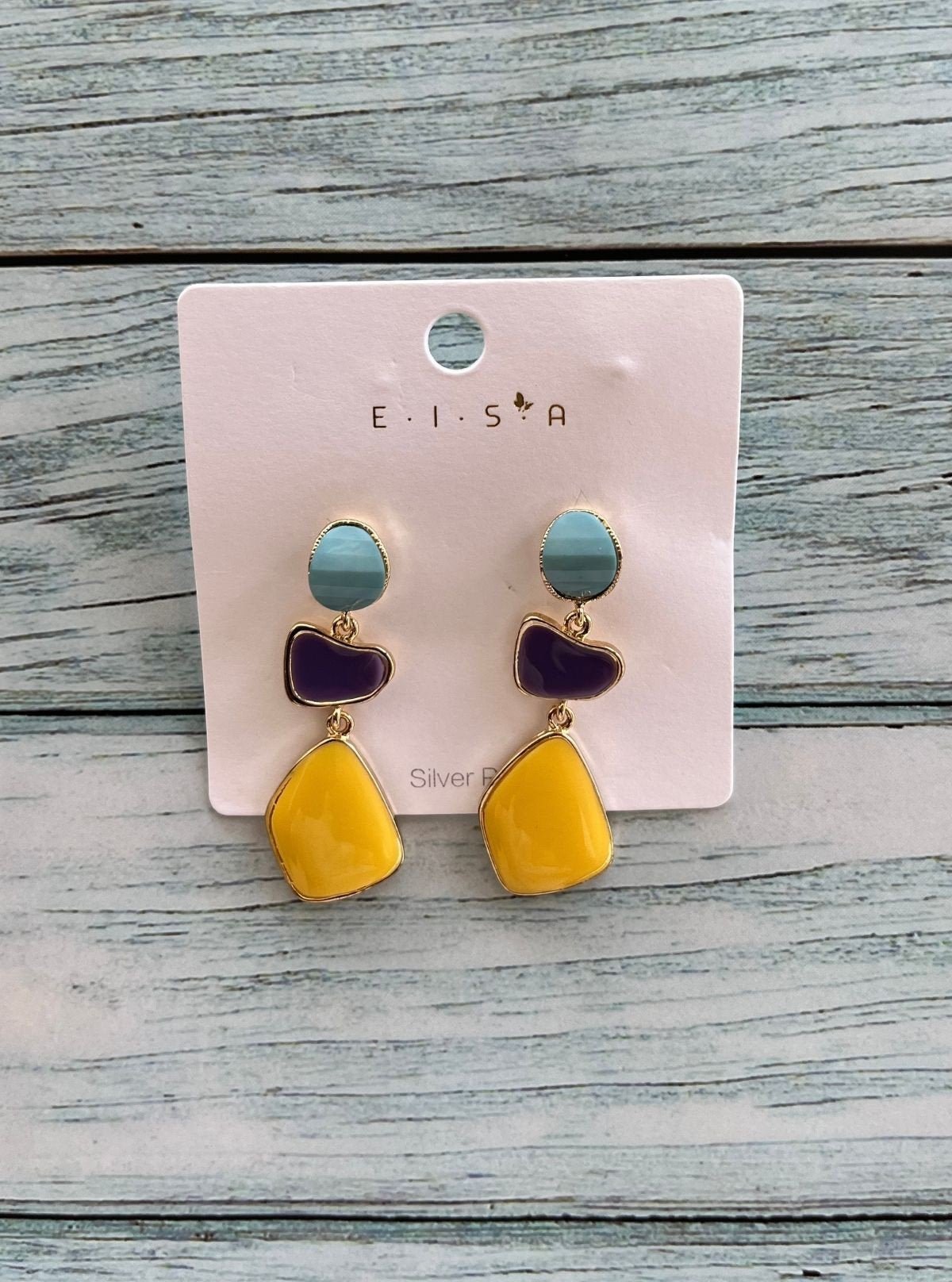 Women’s Yellow Dramatic Drop Earrings – Bold & Bright Style by Boer and Fitch - Boer and Fitch