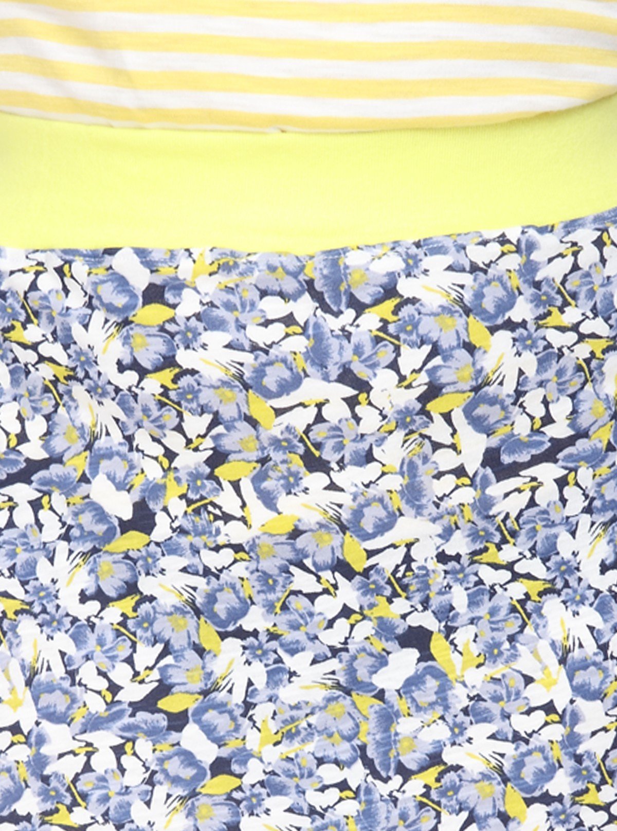 Women's Yellow Floral Cotton Jersey Skirt with Waist Band – Breezy & Bold - Boer and Fitch