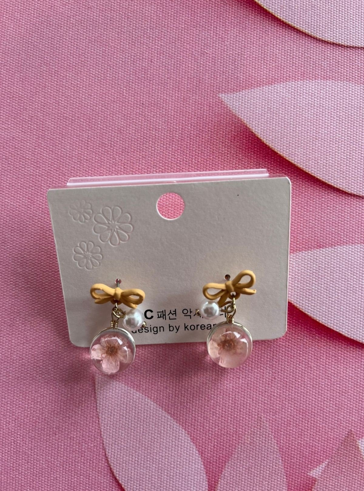 Women’s Yellow Miraclewood Korean Earrings – Trendy Minimalist Style - Boer and Fitch