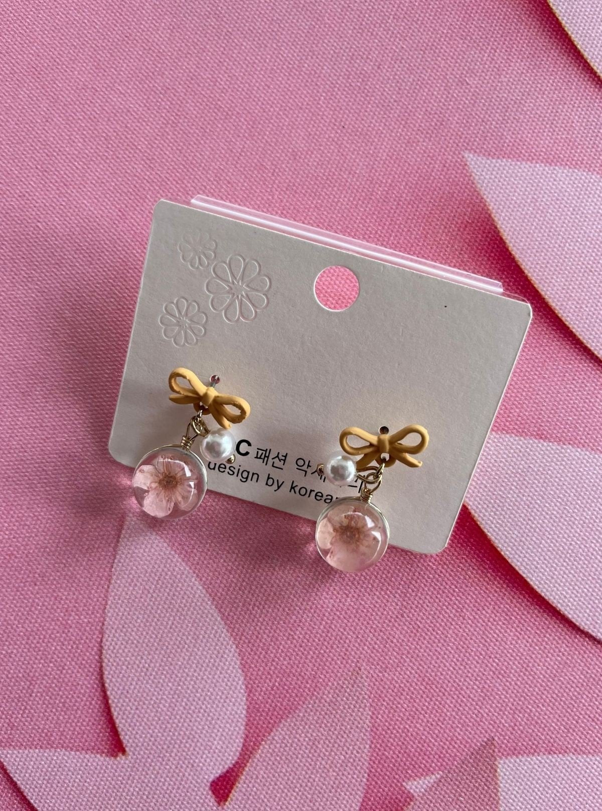 Women’s Yellow Miraclewood Korean Earrings – Trendy Minimalist Style - Boer and Fitch