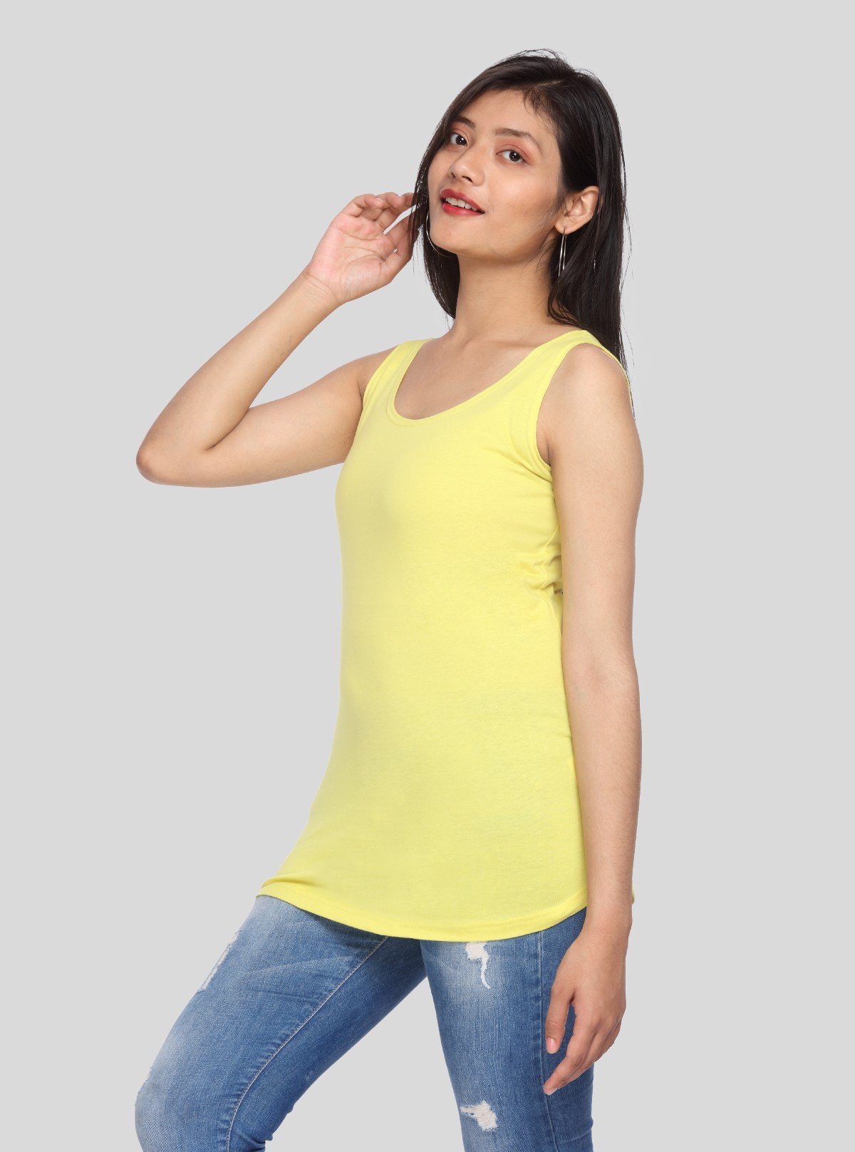 Women’s Yellow Sleeveless Stretch Top – Comfortable & Stylish | Boer & Fitch - Boer and Fitch
