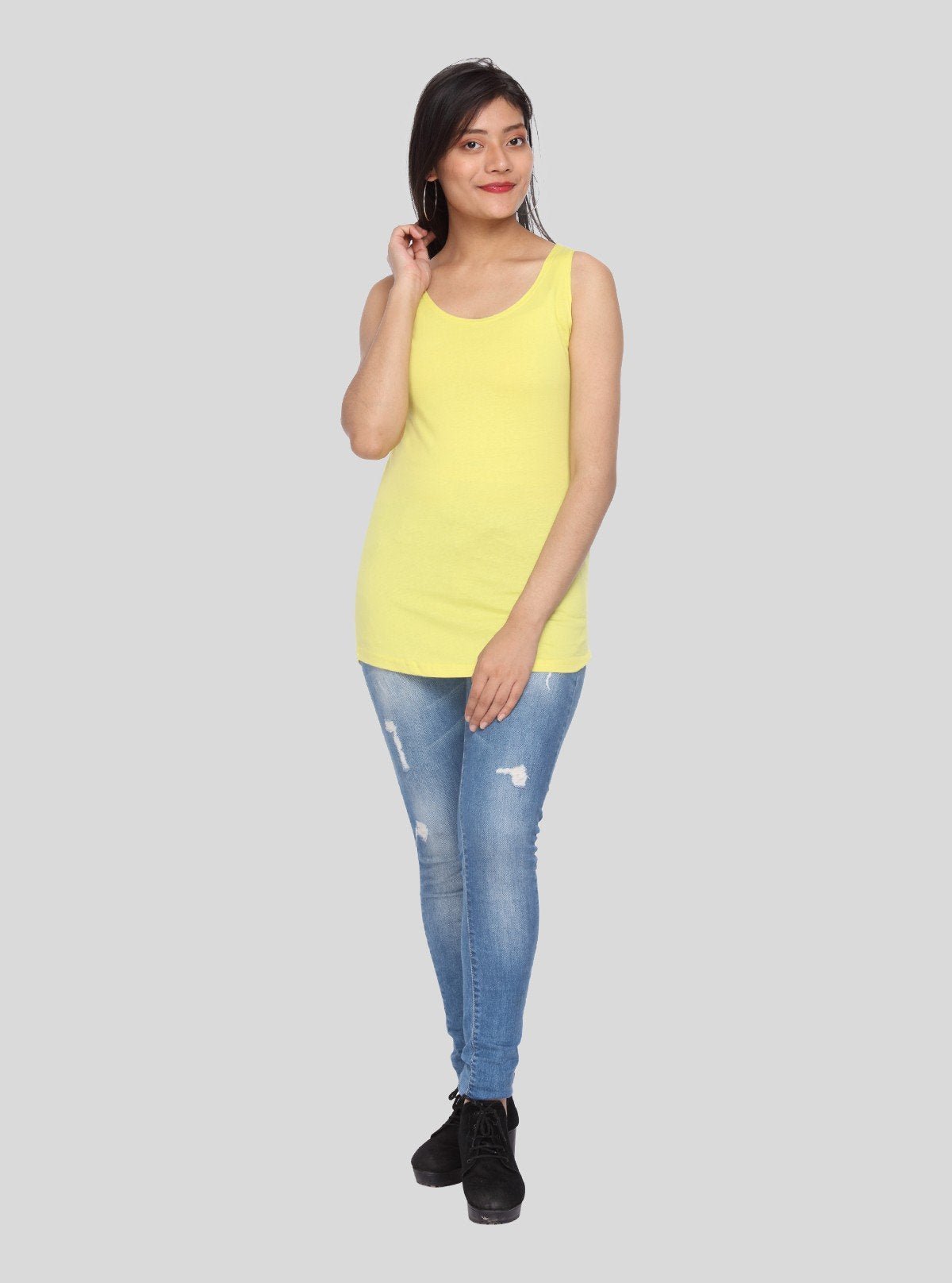 Women’s Yellow Sleeveless Stretch Top – Comfortable & Stylish | Boer & Fitch - Boer and Fitch