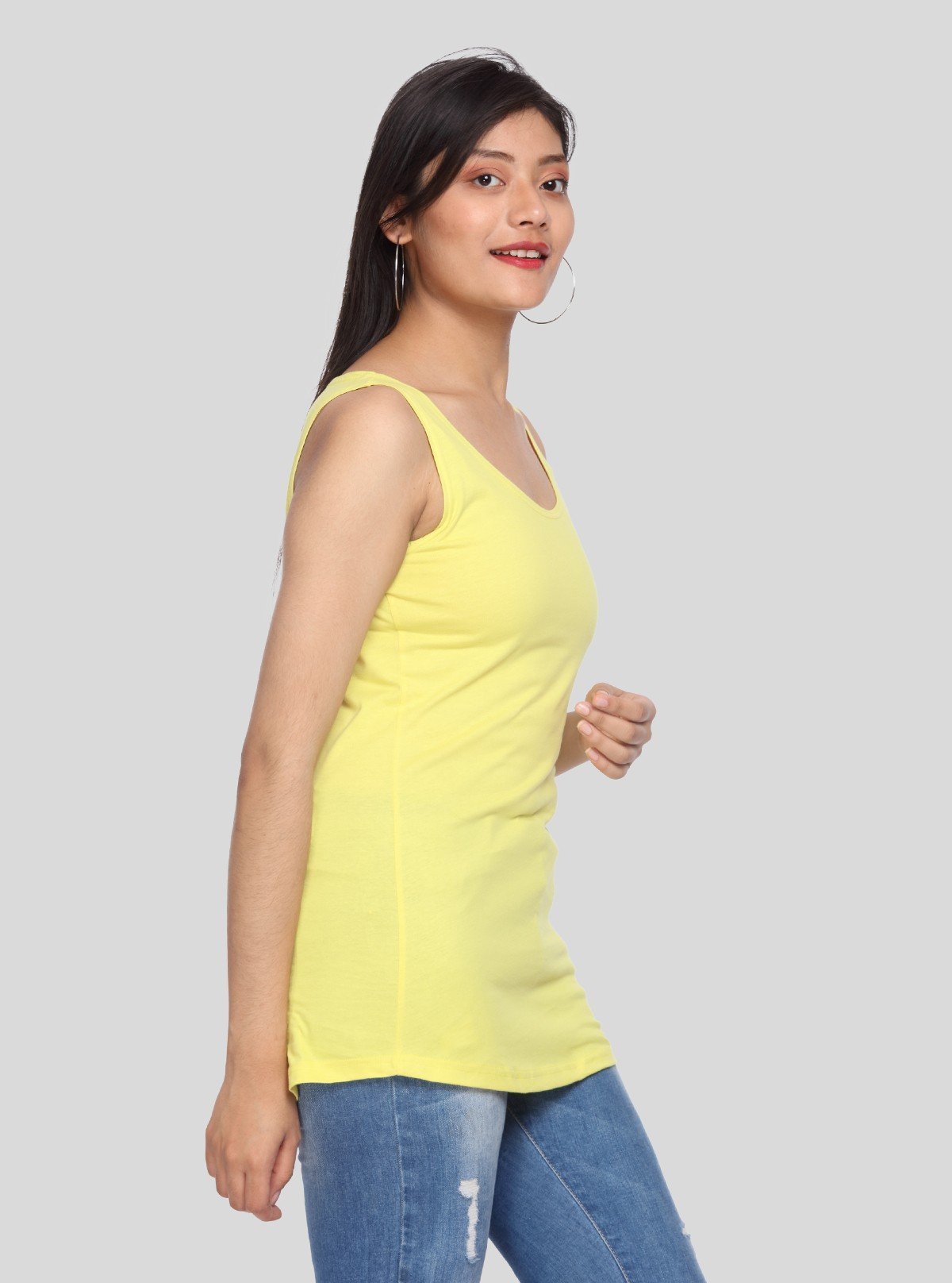 Women’s Yellow Sleeveless Stretch Top – Comfortable & Stylish | Boer & Fitch - Boer and Fitch