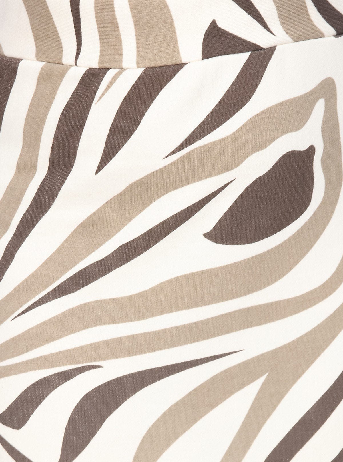 Women's Zebra Print Cotton Skirt – Bold Monochrome Fashion Statement - Boer and Fitch