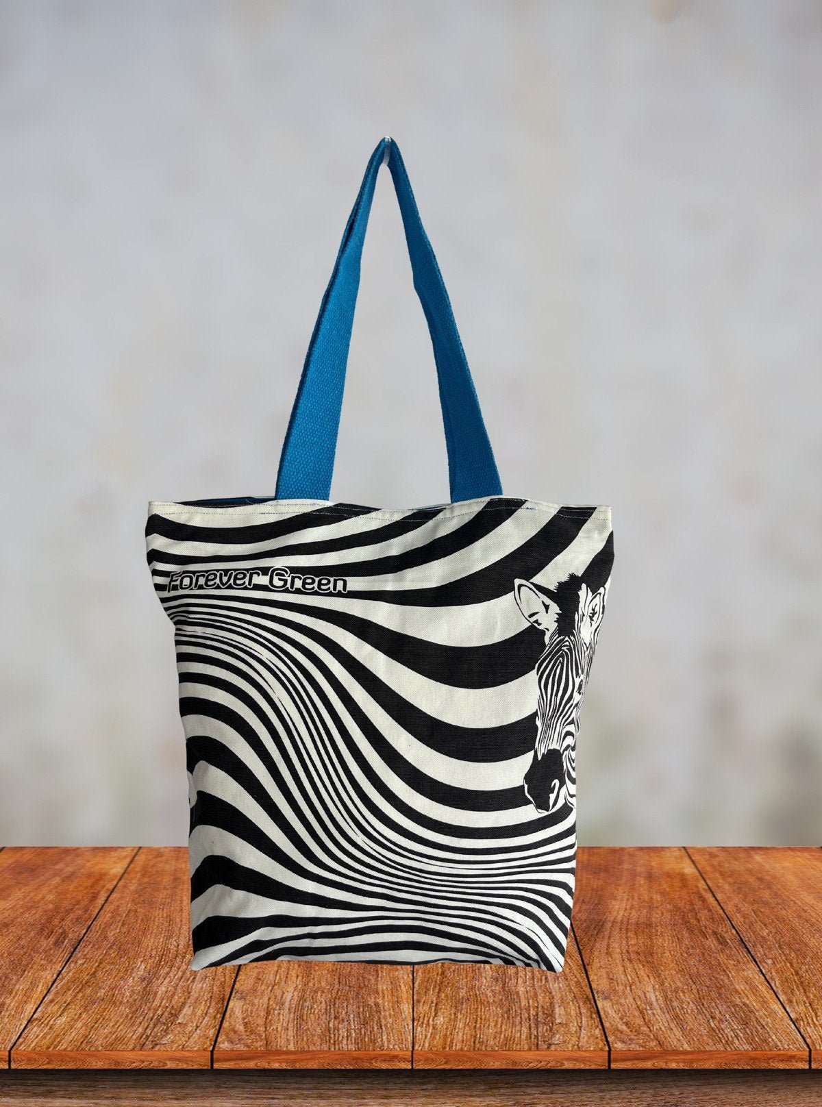 Women's Zebra Printed Cotton Bag – Bold, Sustainable Style by Boer & Fitch - Boer and Fitch
