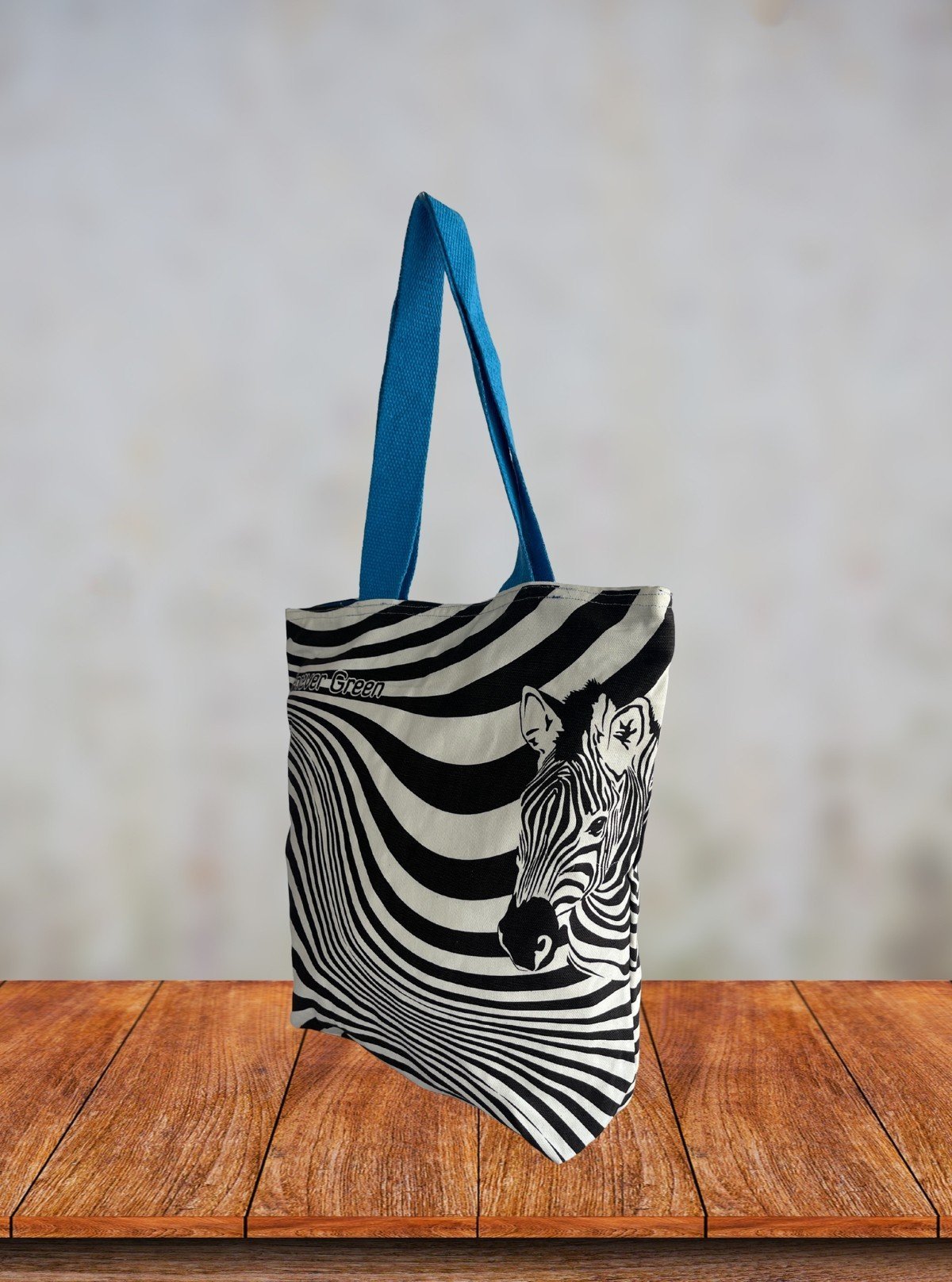 Women's Zebra Printed Cotton Bag – Bold, Sustainable Style by Boer & Fitch - Boer and Fitch