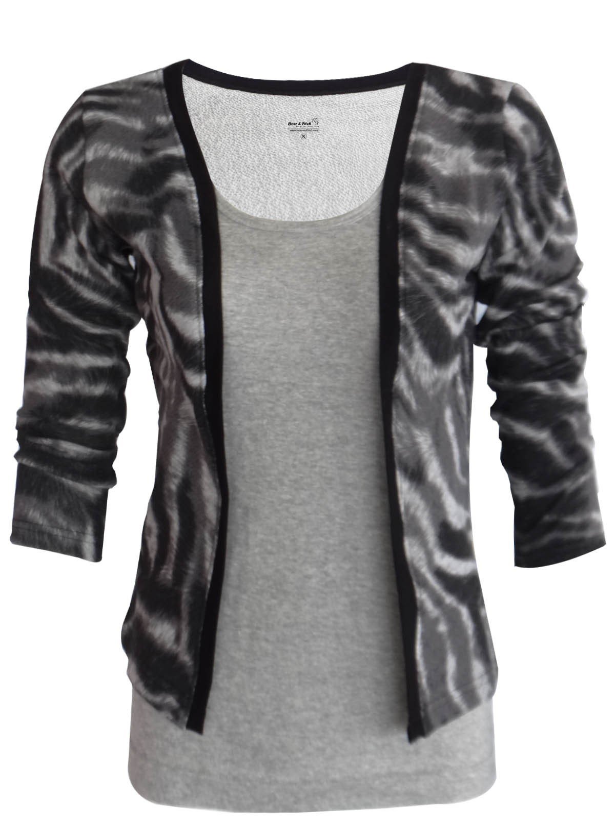 Women’s Zebra Skin Printed Fleece Top – Stylish & Cozy | Boer & Fitch - Boer and Fitch