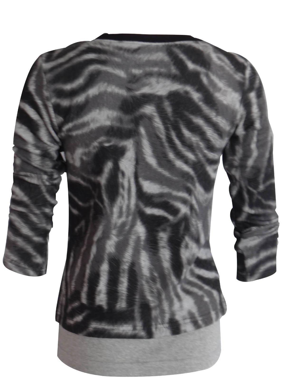Women’s Zebra Skin Printed Fleece Top – Stylish & Cozy | Boer & Fitch - Boer and Fitch