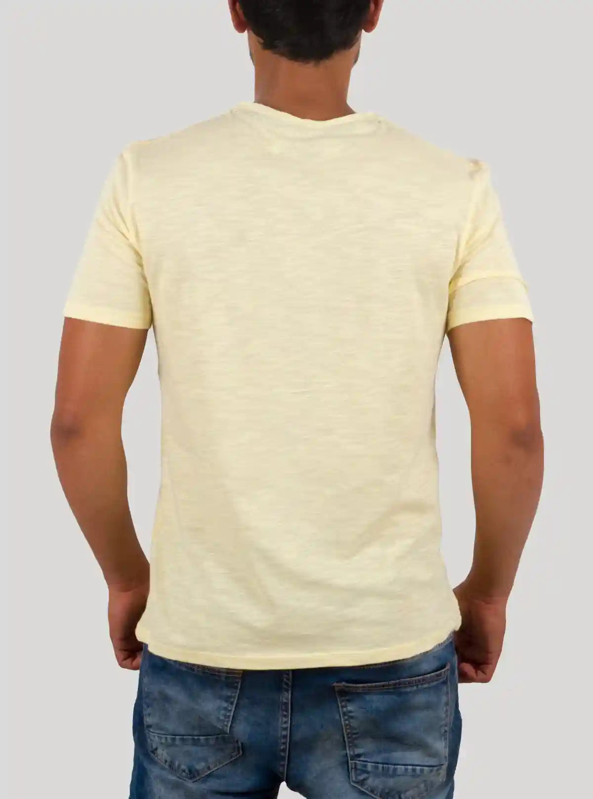 Light Yellow Men's Slub Jersey T-Shirt – Boer and Fitch | Buy Online at  Boer and Fitch