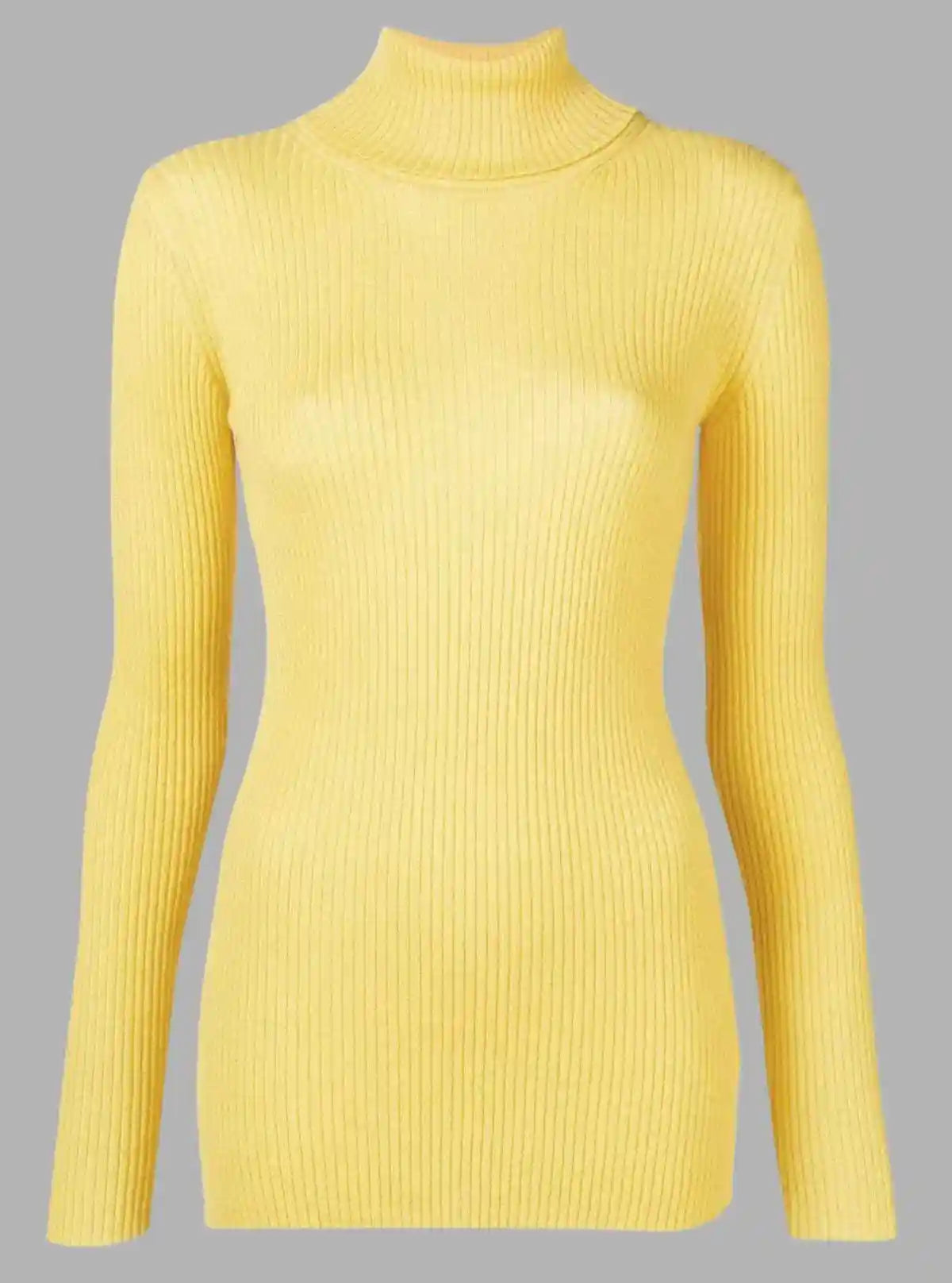 Women’s Bright Yellow Turtle Neck Top – Stylish & Comfortable | Boer & Fitch | Buy Online at  Boer and Fitch