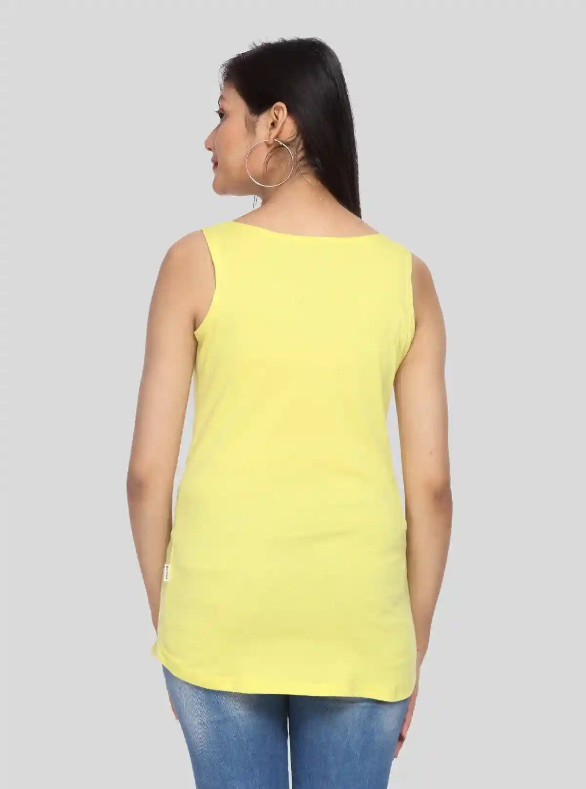Women’s Yellow Sleeveless Stretch Top – Comfortable & Stylish | Boer & Fitch | Buy Online at  Boer and Fitch