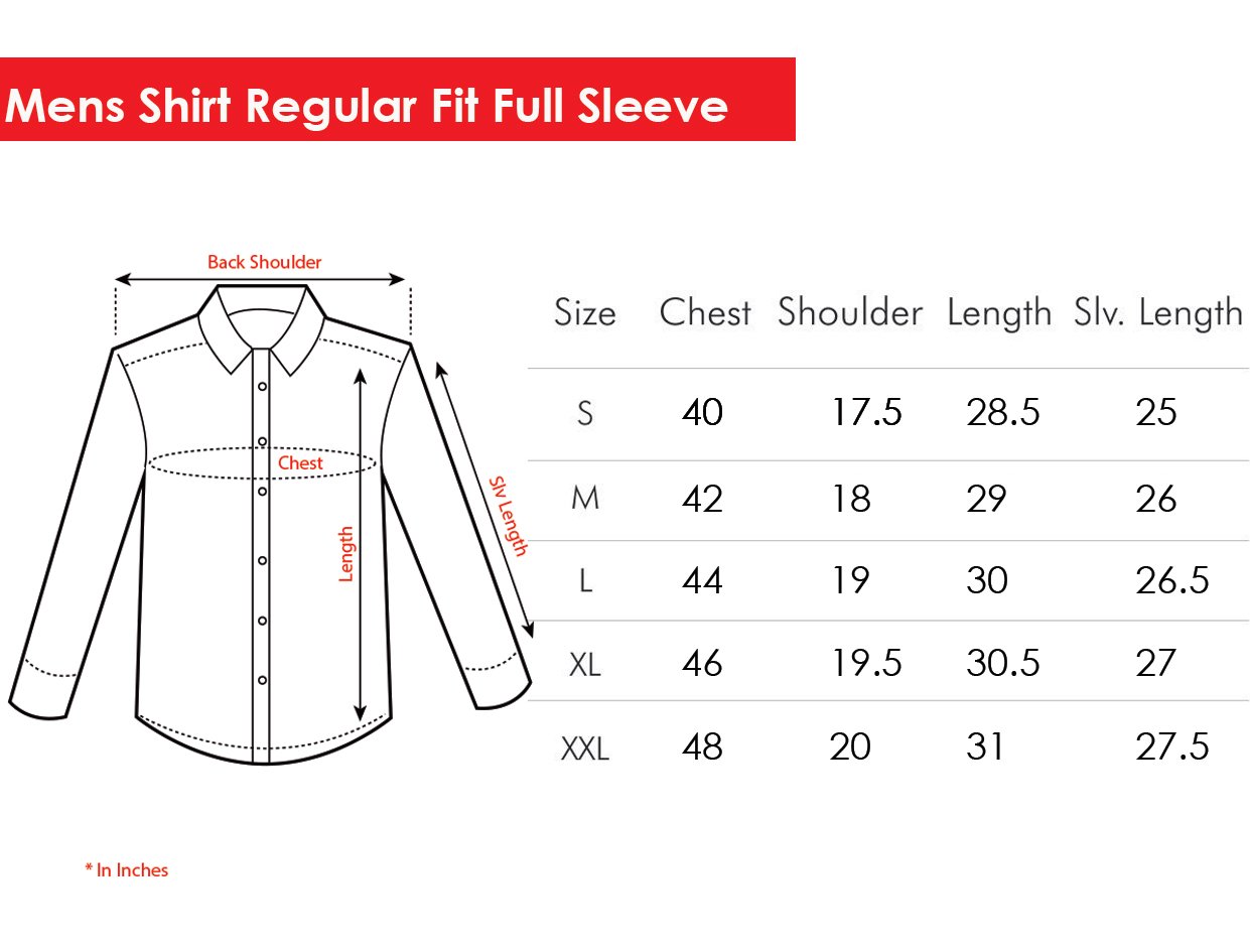 Mens Shirt Regular Fit Long Sleeve MMent